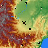 Nearby Forecast Locations - Кунео - карта