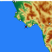 Nearby Forecast Locations - Cape Palinuro - карта
