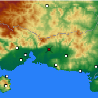 Nearby Forecast Locations - Комотини - карта