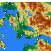 Nearby Forecast Locations - Агринион - карта