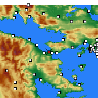 Nearby Forecast Locations - Коринф - карта