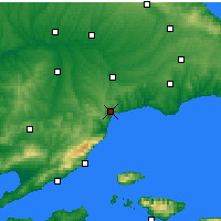 Nearby Forecast Locations - Текирдаг - карта