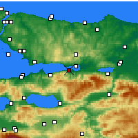 Nearby Forecast Locations - Гёльджюк - карта