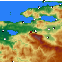 Nearby Forecast Locations - Бурса - карта