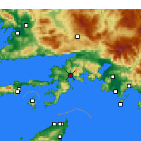 Nearby Forecast Locations - Мармарис - карта