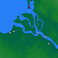 Nearby Forecast Locations - Mud'yug Ostrov - карта