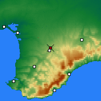 Nearby Forecast Locations - Симферополь - карта