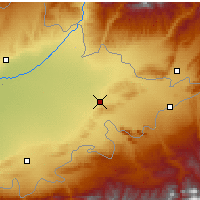 Nearby Forecast Locations - Андижан - карта