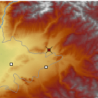 Nearby Forecast Locations - Джалал-Абад - карта