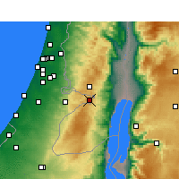 Nearby Forecast Locations - Иерусалим - карта