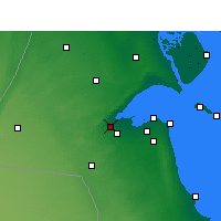 Nearby Forecast Locations - Эль-Джахра - карта