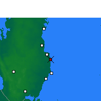 Nearby Forecast Locations - Эль-Вакра - карта