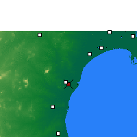 Nearby Forecast Locations - Онголе - карта