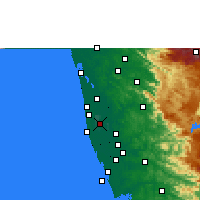 Nearby Forecast Locations - Аллеппи - карта