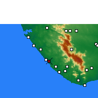 Nearby Forecast Locations - Тривандрам - карта