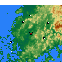 Nearby Forecast Locations - Кванджу - карта