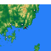 Nearby Forecast Locations - Пусан - карта