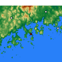 Nearby Forecast Locations - Йосу - карта
