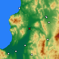 Nearby Forecast Locations - Такикава - карта