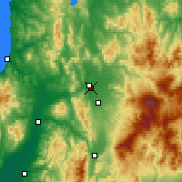 Nearby Forecast Locations - Асахикава - карта