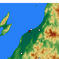 Nearby Forecast Locations - Ниигата - карта
