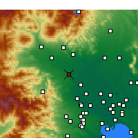 Nearby Forecast Locations - Кумагая - карта