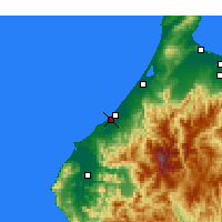 Nearby Forecast Locations - Комацу - карта