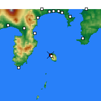 Nearby Forecast Locations - Осима (аэропорт) - карта