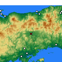 Nearby Forecast Locations - Цуяма - карта