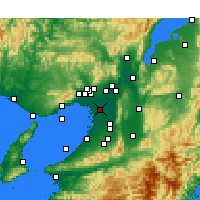 Nearby Forecast Locations - Осака - карта