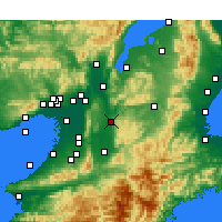 Nearby Forecast Locations - Нара - карта