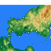 Nearby Forecast Locations - Ямагути - карта