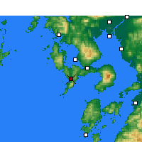 Nearby Forecast Locations - Нагасаки - карта