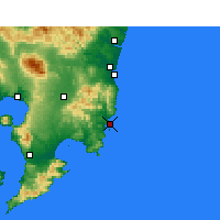 Nearby Forecast Locations - Aburatsu - карта