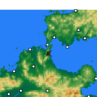 Nearby Forecast Locations - Китакюсю - карта