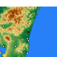 Nearby Forecast Locations - Nyutabaru - карта
