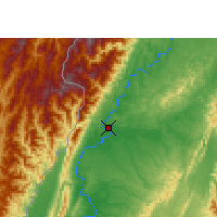 Nearby Forecast Locations - Homalin - карта