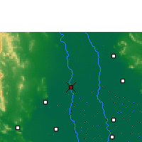 Nearby Forecast Locations - Супханбури - карта