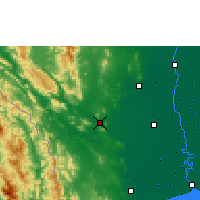 Nearby Forecast Locations - Канчанабури - карта