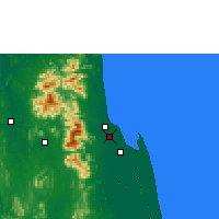 Nearby Forecast Locations - Накхонситхаммарат - карта