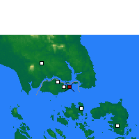 Nearby Forecast Locations - Сингапур - карта
