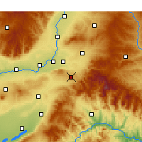 Nearby Forecast Locations - Jiang Xian - карта
