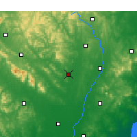 Nearby Forecast Locations - Yinan - карта