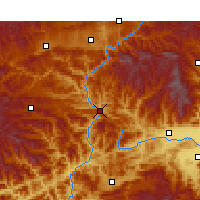 Nearby Forecast Locations - Lueyang - карта
