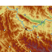 Nearby Forecast Locations - Ziyang/SAX - карта