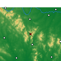Nearby Forecast Locations - Mount Jigong - карта