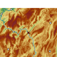 Nearby Forecast Locations - Pengshui - карта