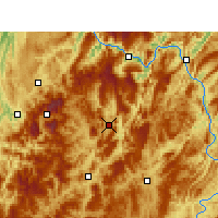 Nearby Forecast Locations - Daozhen - карта