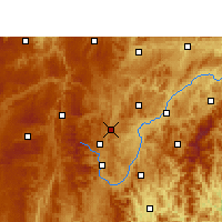 Nearby Forecast Locations - Majiang - карта