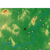 Nearby Forecast Locations - Hengyang Xian - карта